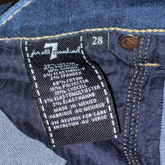 NWOT 7 For All Mankind Dark Wash Dojo - Picture 3 of 4